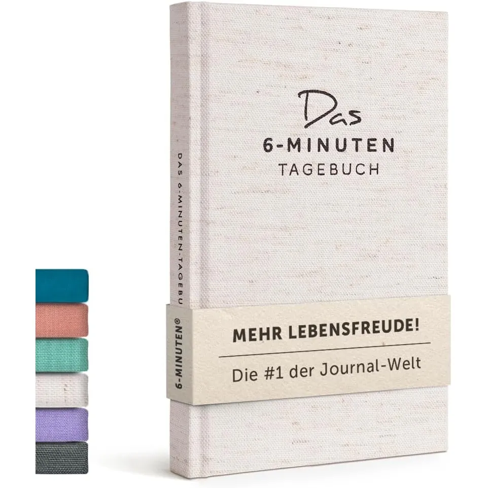 6-Minuten® Tagebuch für Erwachsene 2026 (Das Original) – Mehr Achtsamkeit, Selbstliebe & Resilienz – Dankbarkeitstagebu…