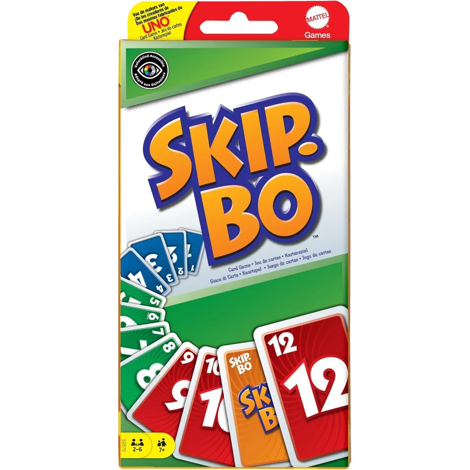 Mattel Games Skip-BO, ab 7 Jahren, 2-6 Spieler