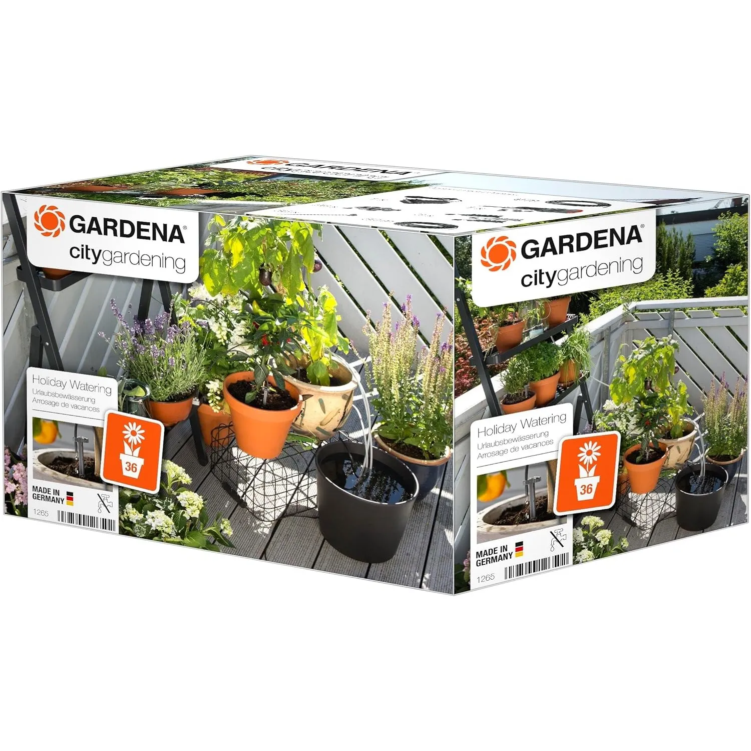 Gardena city gardening Urlaubsbewässerung: Pflanzenbewässerungs-Set für drinnen und draußen, individuelle Bewässerung v…