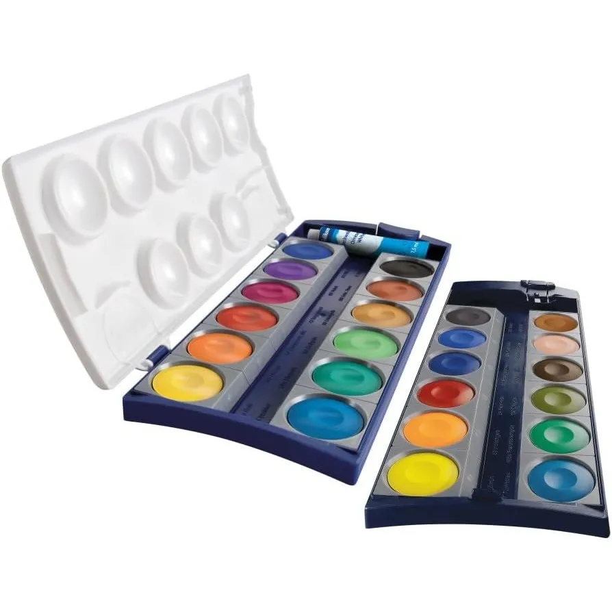Pelikan Farbkasten K24® inklusive Deckweiß, 24 Farben, 1 Stück