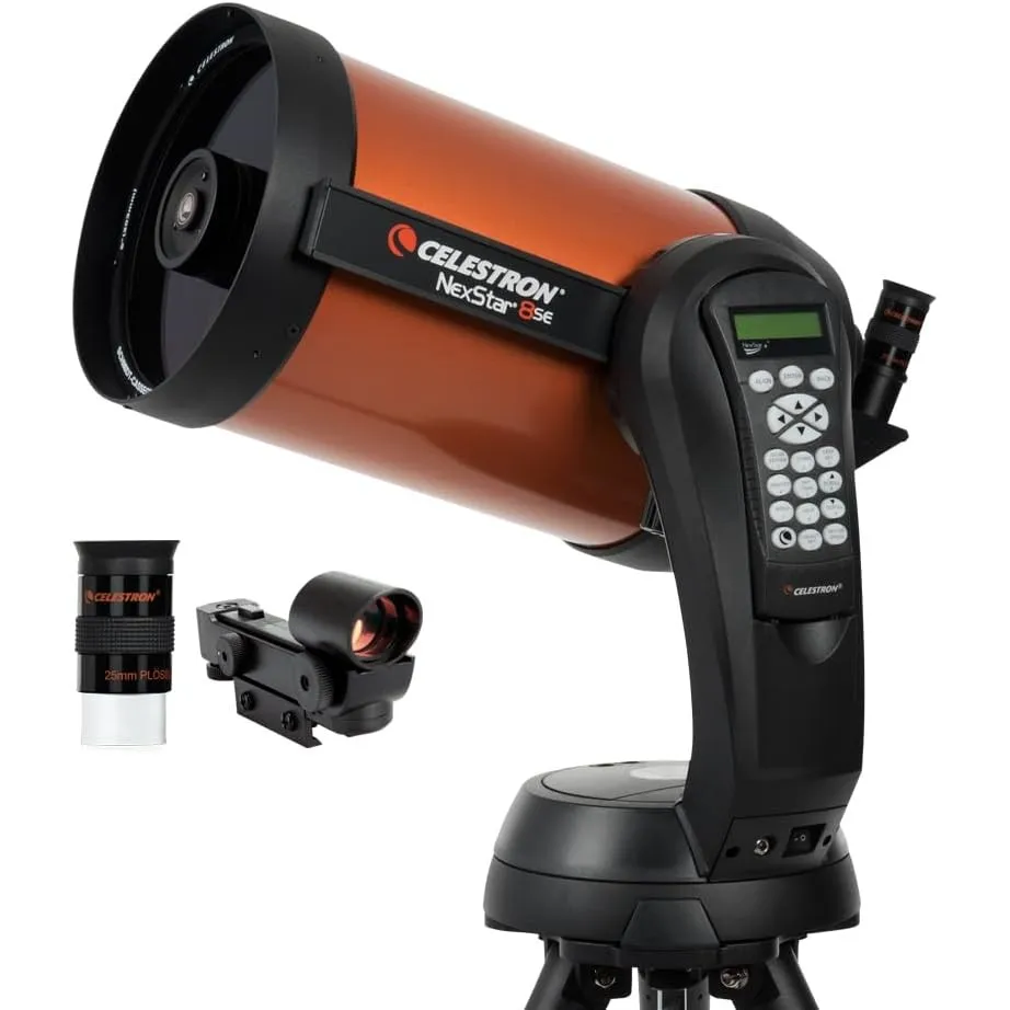 Celestron 11069 NexStar 8SE computergesteuertes Schmidt-Cassegrain-Teleskop mit vollautomatisierter Halterung, SkyAlign…