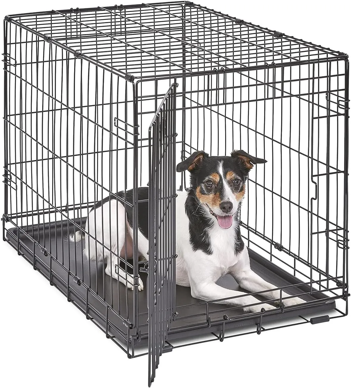 MidWest Homes for Pets iCrate Hundebox, klappbar, 1 Tür, Trennwand, auslaufsichere Bodenwanne, sichere Verriegelungen, …