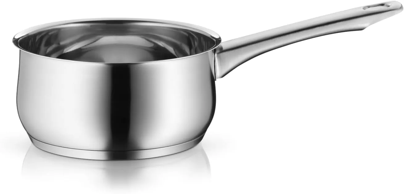 WMF Diadem Plus Stielkasserolle 16cm ohne Deckel, Kochtopf klein 1,5l, Milchtopf Induktion, Cromargan Edelstahl poliert…