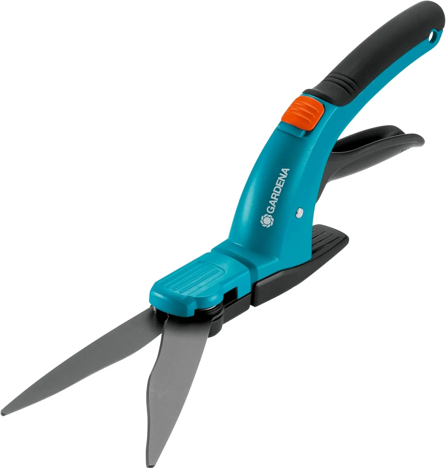 Gardena Comfort Grasschere: Hochwertige Schere mit Wellenschliff-Schneidmesser, antihaftbeschichtet, Gleitkufe für eine…