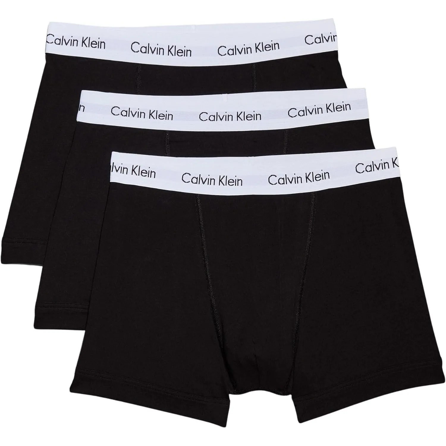 Calvin Klein Herren 3er Pack Boxershorts Trunks mit Logobund