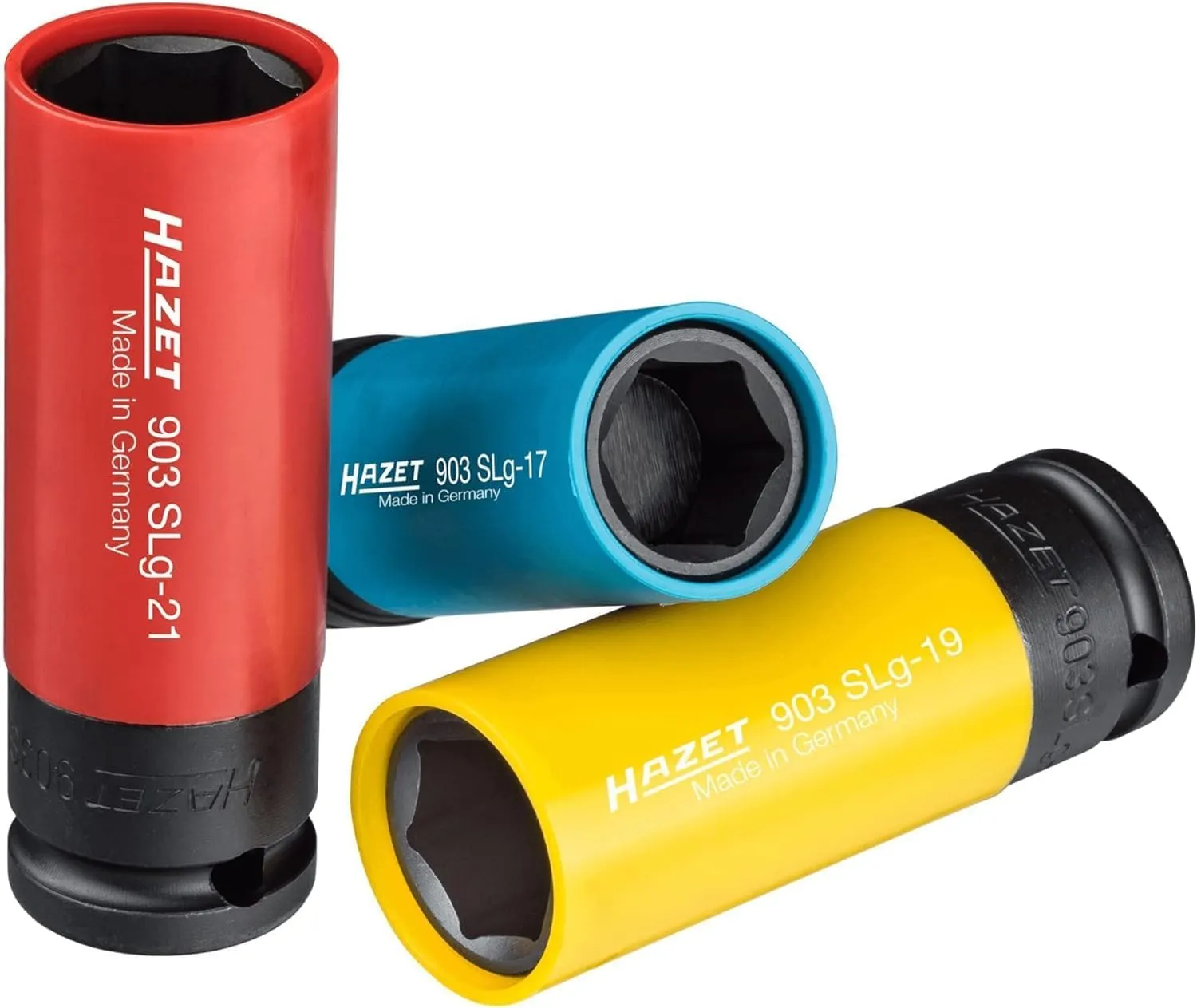 HAZET Steckschlüssel-Satz 903SPC/3 I 12,5 mm Vierkantantrieb (1/2 Zoll), 17-21 mm Schlüsselweite, mit Kunststoffhülse I…