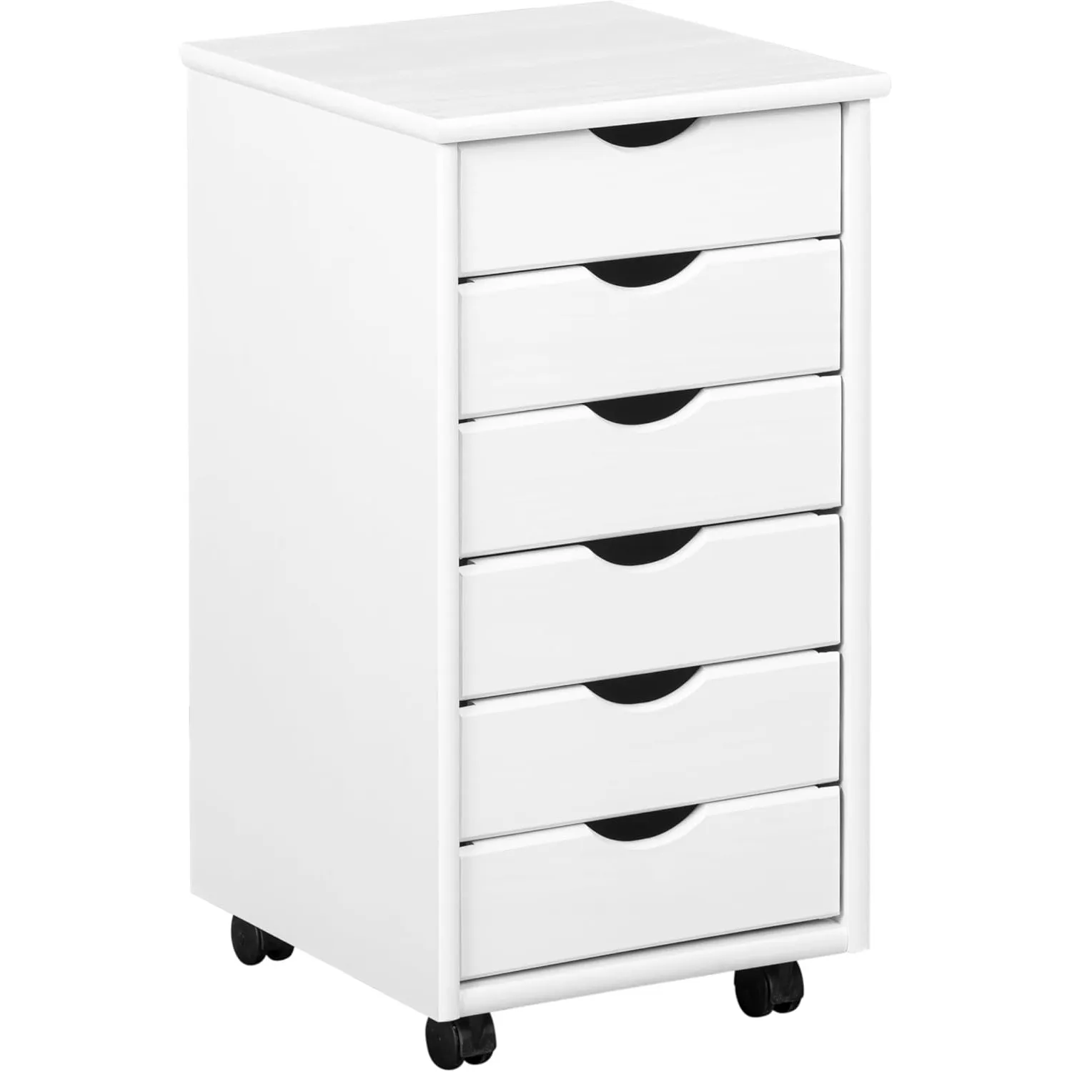 Inter Link – Rollcontainer – Rollcontainer mit 6 Schubladen – Bürocontainer - Rollschrank – Rollwagen – Schubladenkommo…