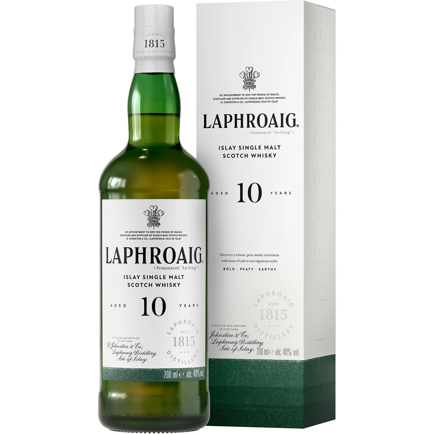 Laphroaig 10 Jahre | Islay Single Malt Scotch Whisky | mit Geschenkverpackung | einzigartig rauchig-torfiger Geschmack …