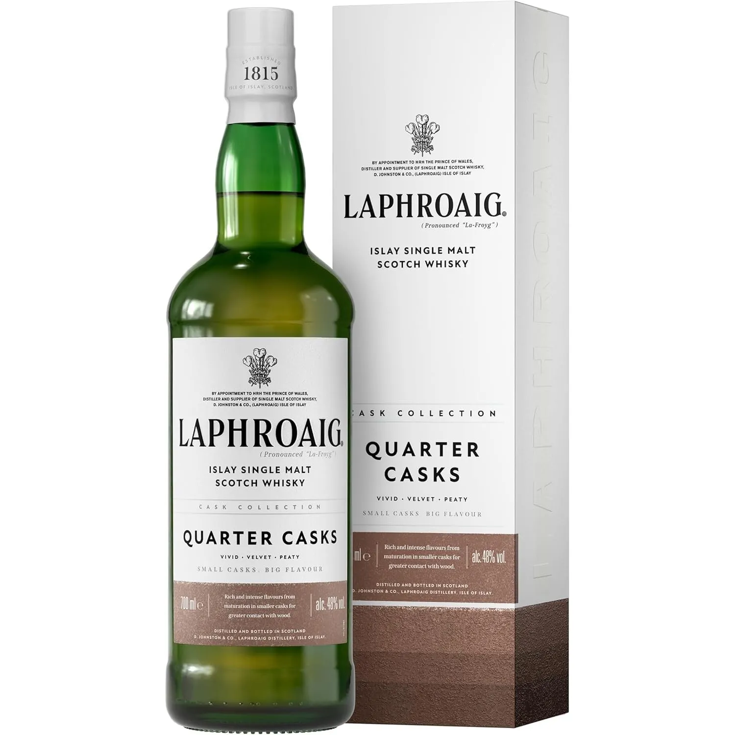 Laphroaig Quarter Cask | Islay Single Malt Scotch Whisky | mit Geschenkverpackung | in Quarter Casks gereift | 48% Vol …