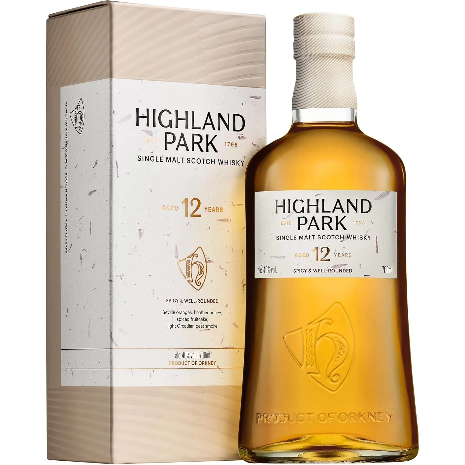 Highland Park 12 Jahre | Single Malt Scotch Whisky | 40% Vol | 0,7l