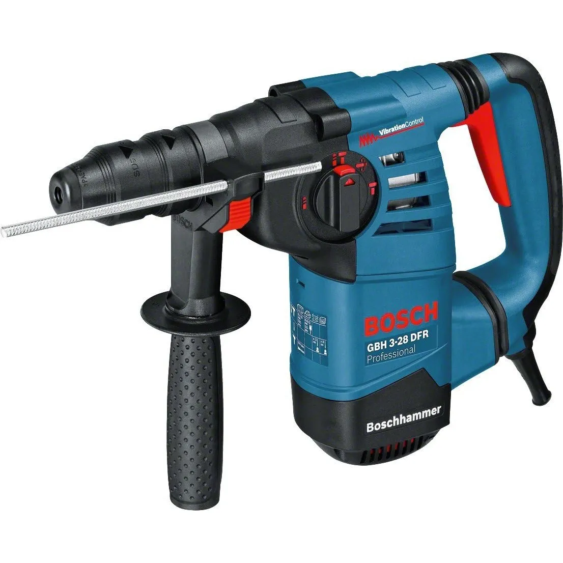 BOSCH Professional perforateur GBH 3-28 DFR (avec chiffon, mandrin automatique 13 mm, mandrin interchangeable SDS plus,…