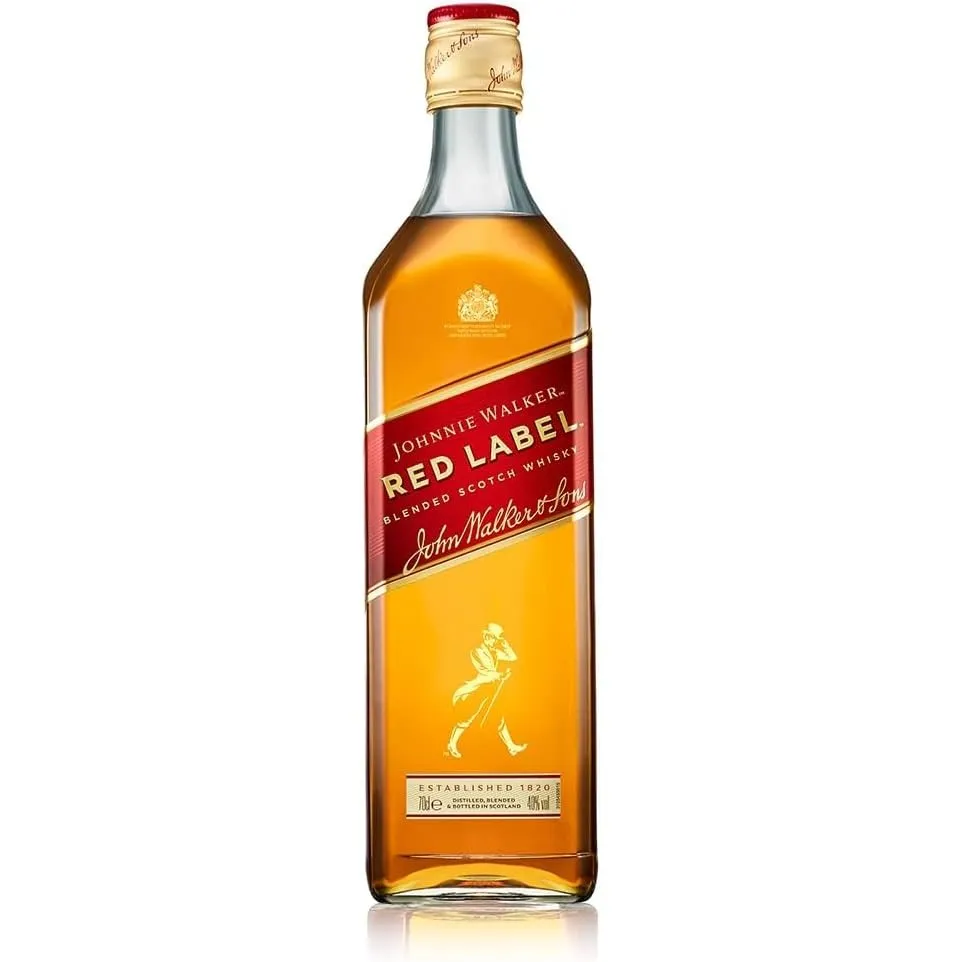 Johnnie Walker Red Label, Blended Scotch Whisky, handgefertigt in den 4 bekanntesten Regionen Schottlands, 40% vol, 700…