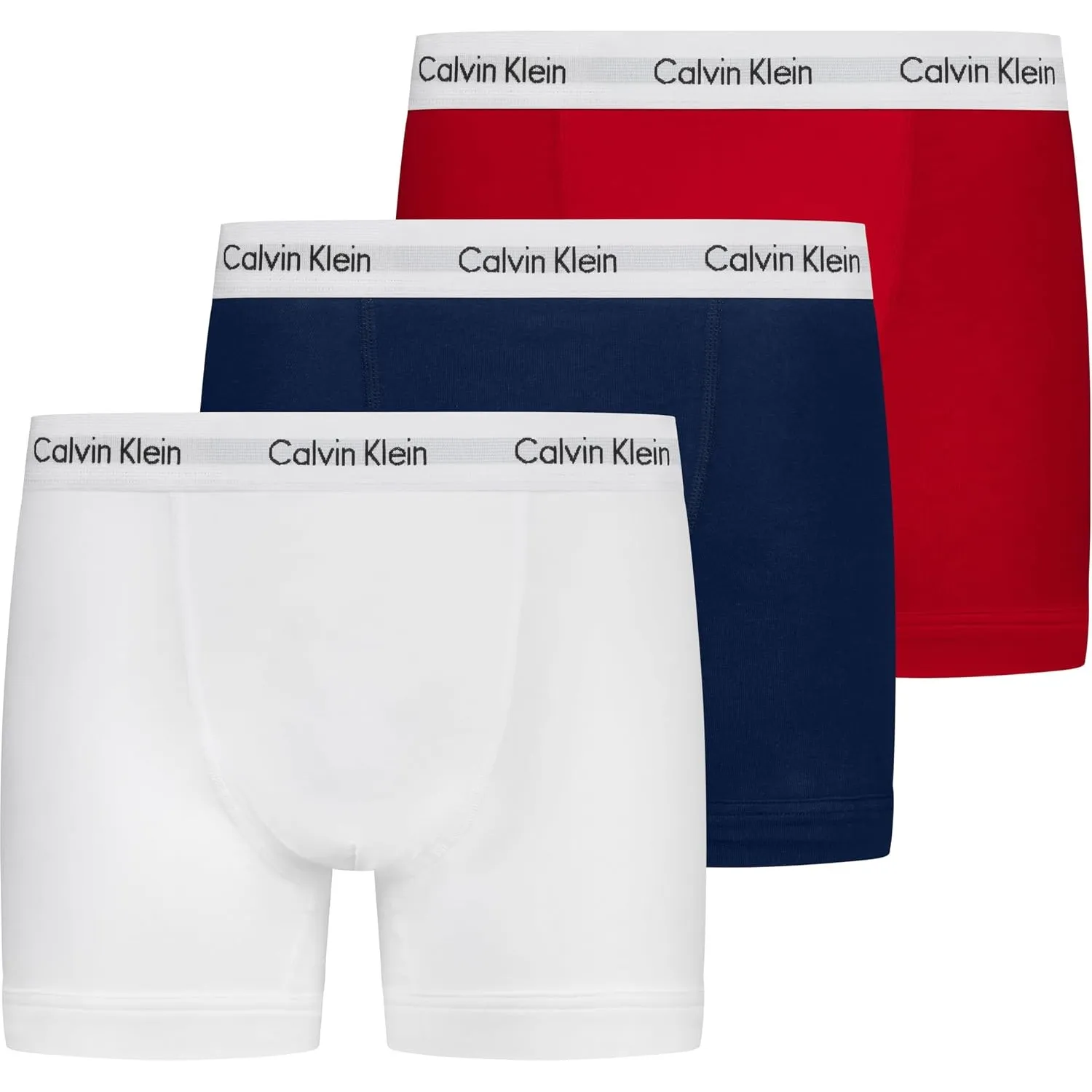 Calvin Klein Herren 3er Pack Boxershorts Trunks mit Logobund
