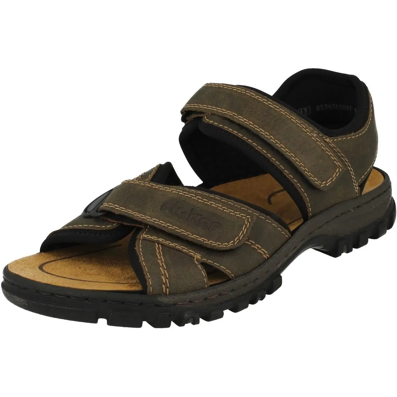 Rieker 25051-01 Herren Sandale Synthetik schwarz