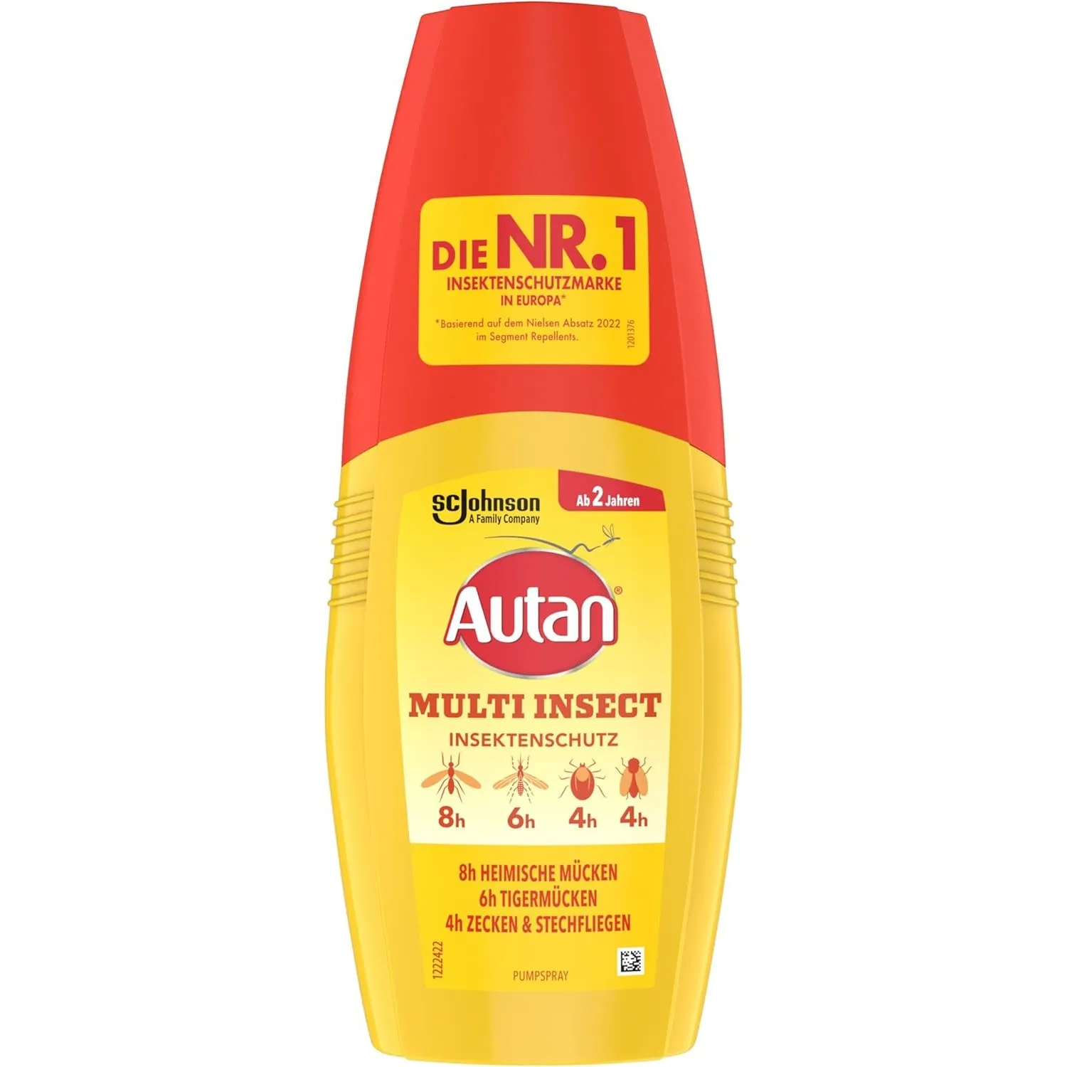 Autan Multi Insect Pumpspray, Multi-Insektenschutz vor Mücken, Stechfliegen und Zecken, Travel Essentials, 1er Pack (1 …