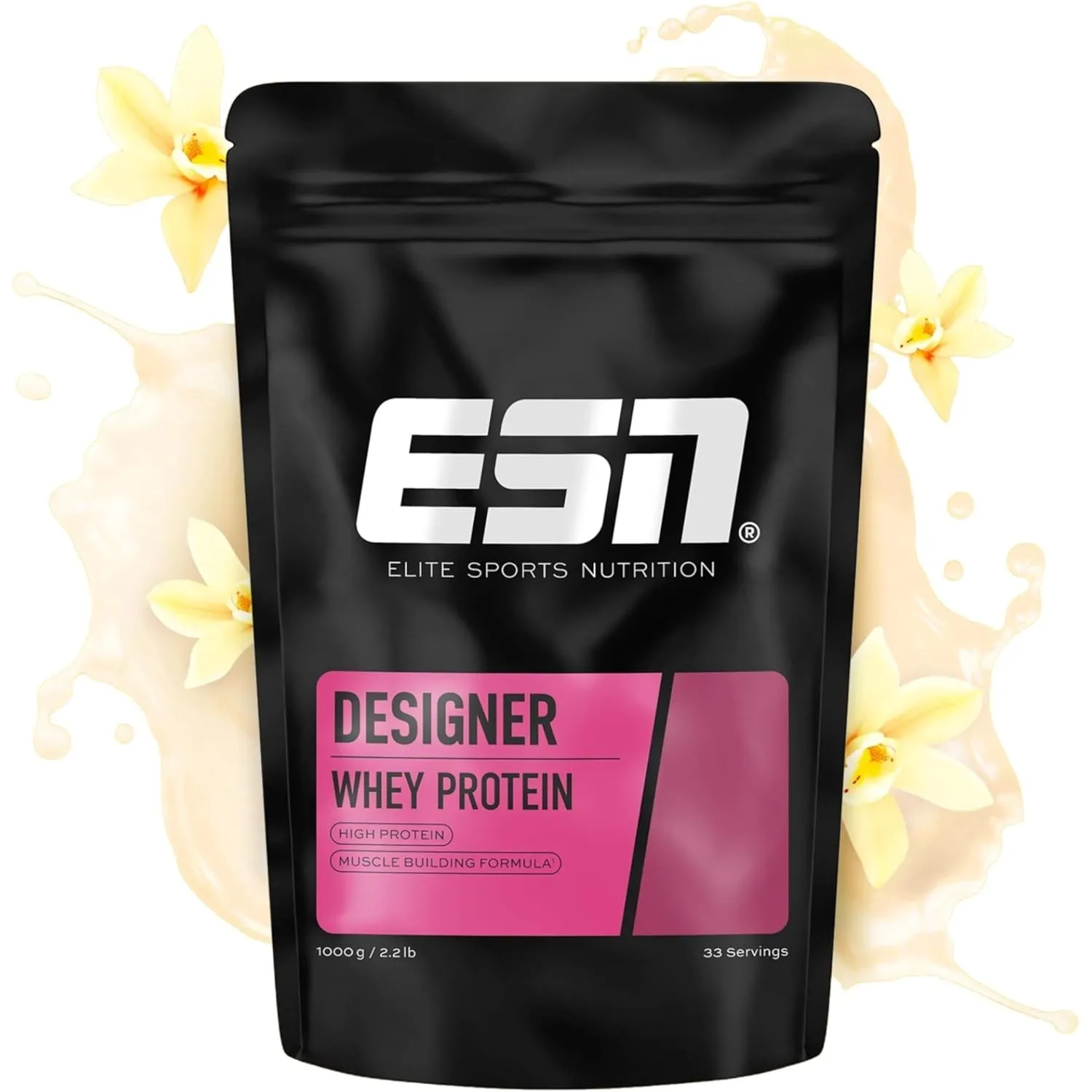 ESN Designer Whey Protein Pulver, Vanilla, 1 kg