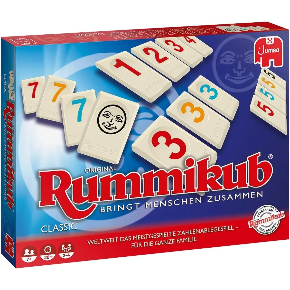 Jumbo Spiele Original Rummikub Classic - der Spieleklassiker unter den Gesellschaftsspielen - für Erwachsene und Kinder…