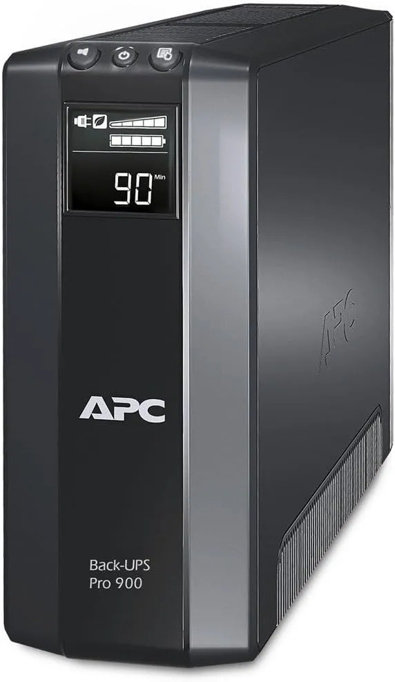 APC by Schneider Electric Back UPS PRO USV 900VA Leistung - BR900G-GR - inkl. 150.000 Euro Geräteschutzversicherung (5-…