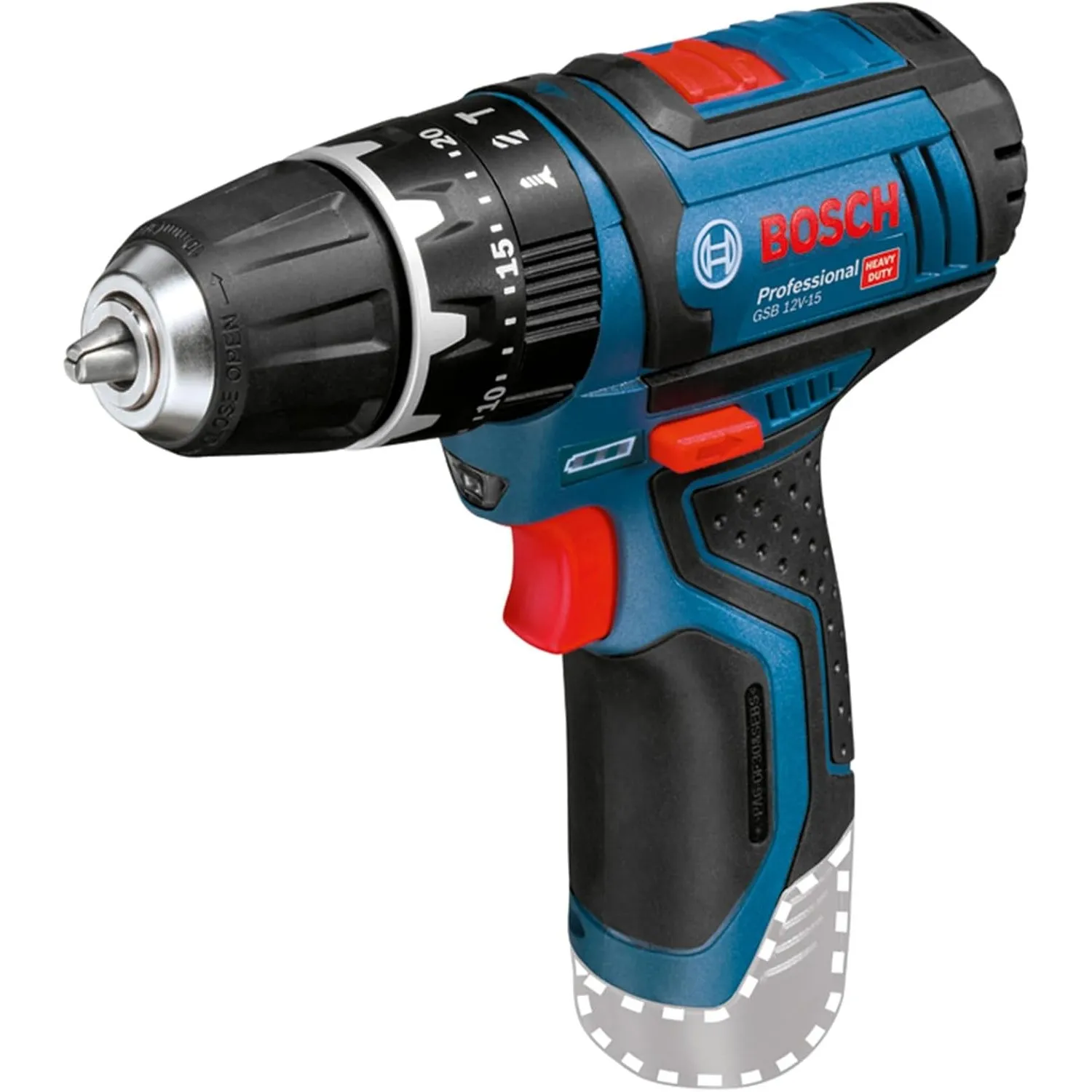 Bosch PRO 12V System Akku Schlagbohrschrauber GSB 12V-15 (ohne Akku/Ladegerät)