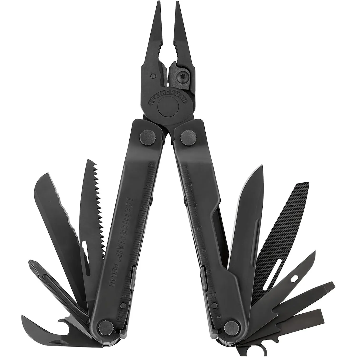 Leatherman Rebar Multi-Tool, Schwarzer Edelstahl, Schwarz