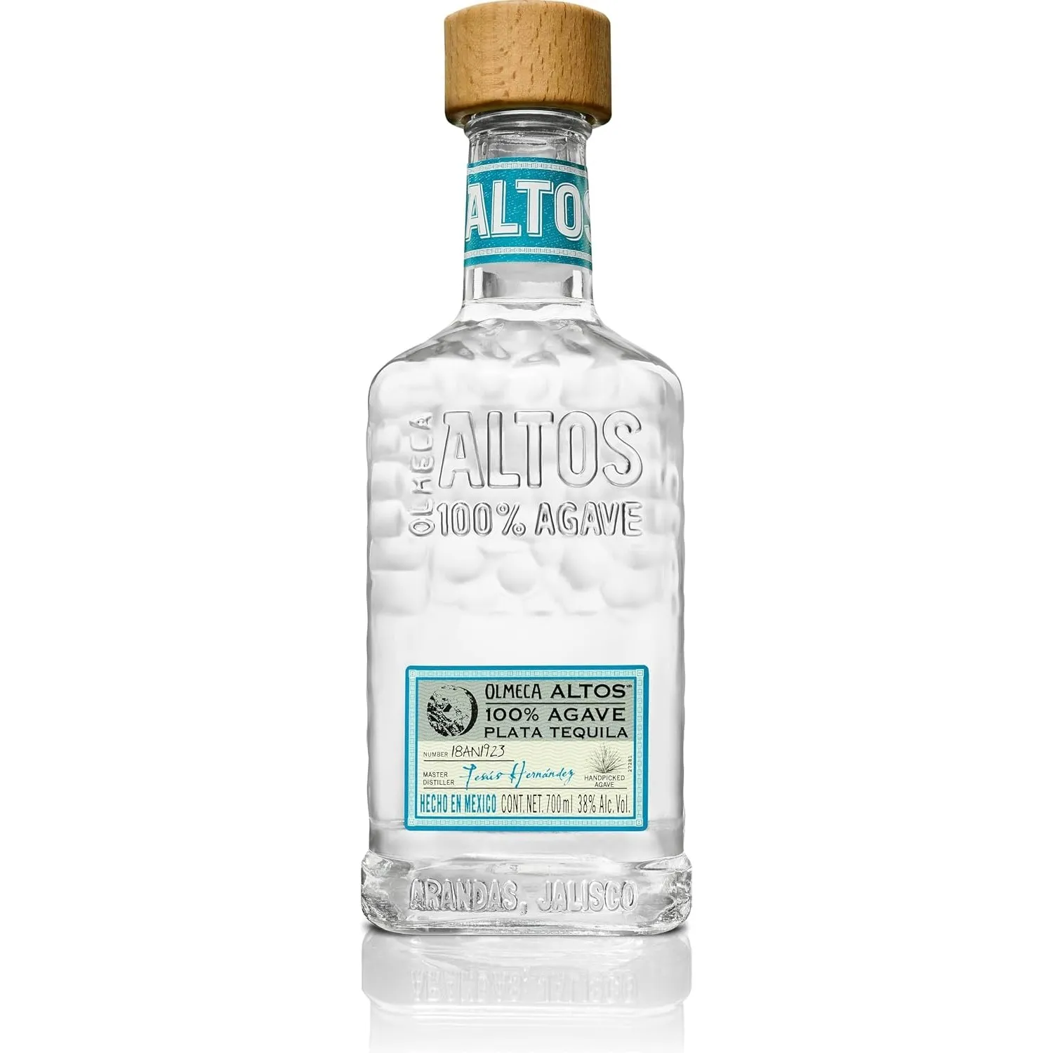 Olmeca Altos Plata Tequila, silberner Tequila mit fruchtig-süßen Aromen von Agave, würzig-fruchtiges Bouquet, ideal für…