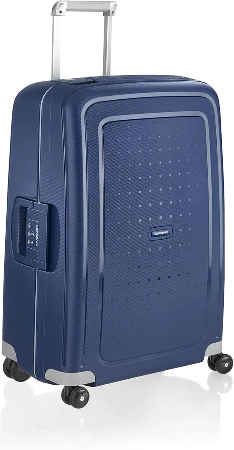 Samsonite S'Cure - Spinner M Koffer, M (69 cm), 79 L, Blau (Dark Blue)