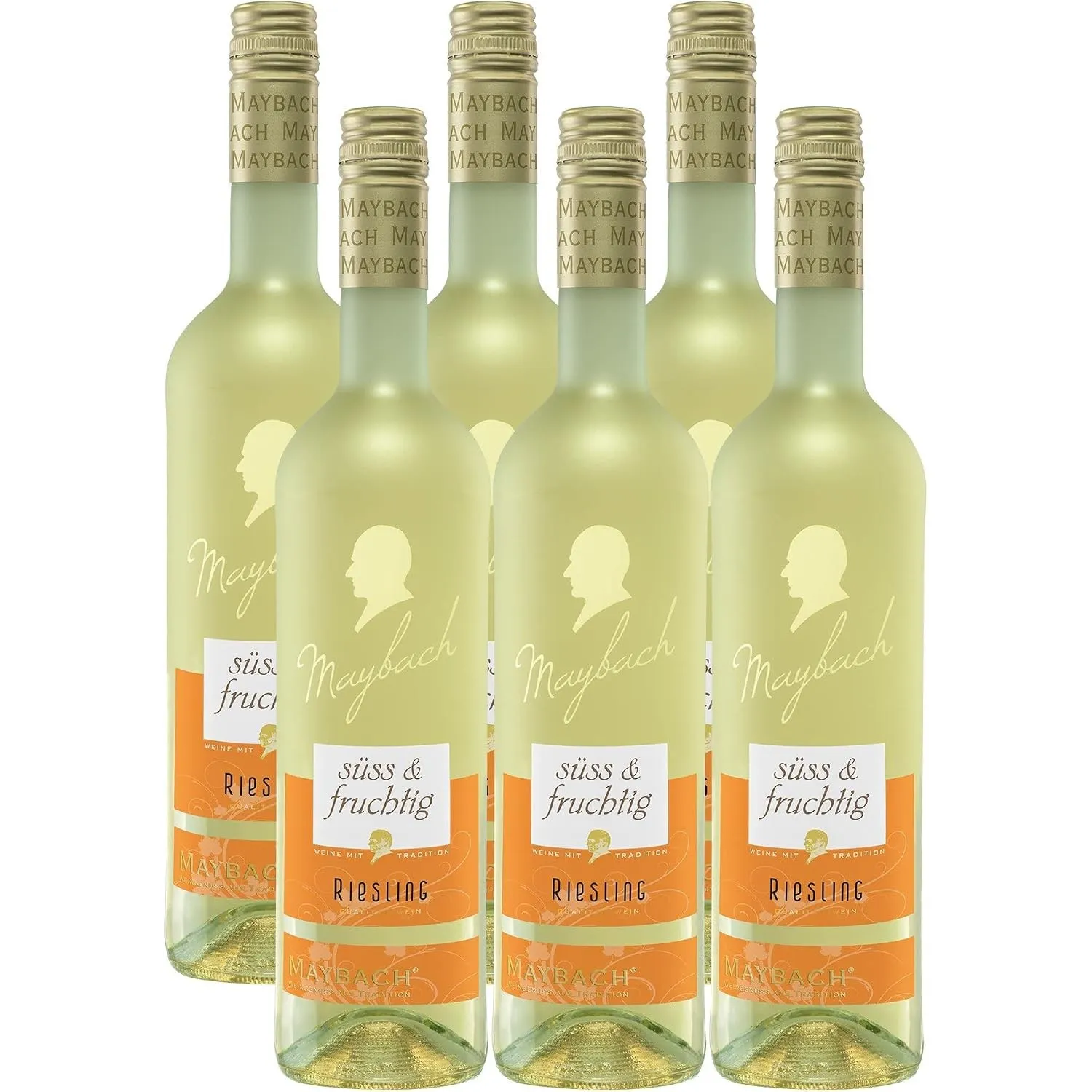 Maybach Riesling QbA süß und fruchtig (6 x 0.75 l)