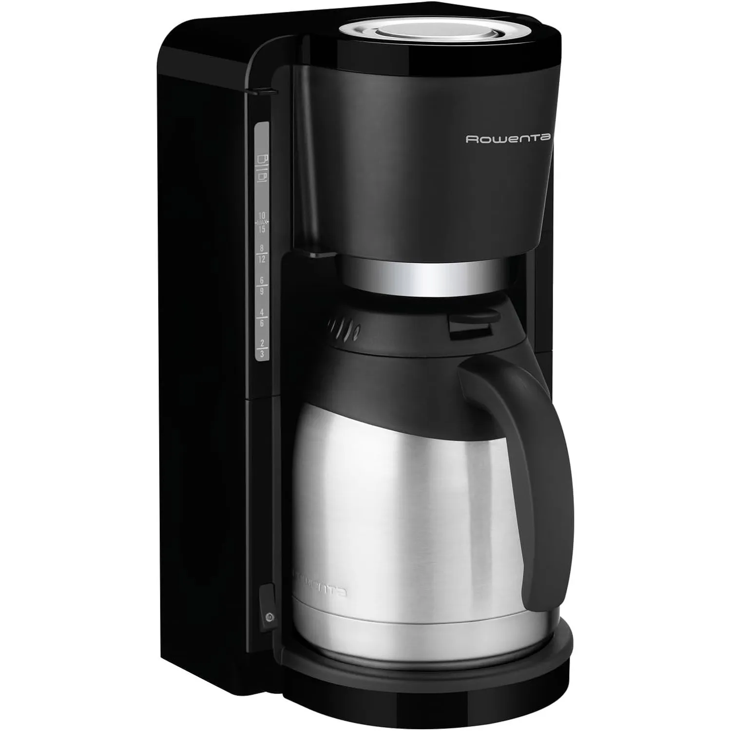 Rowenta Edelstahl Thermo Kaffeemaschine CT 3818 schwarz.