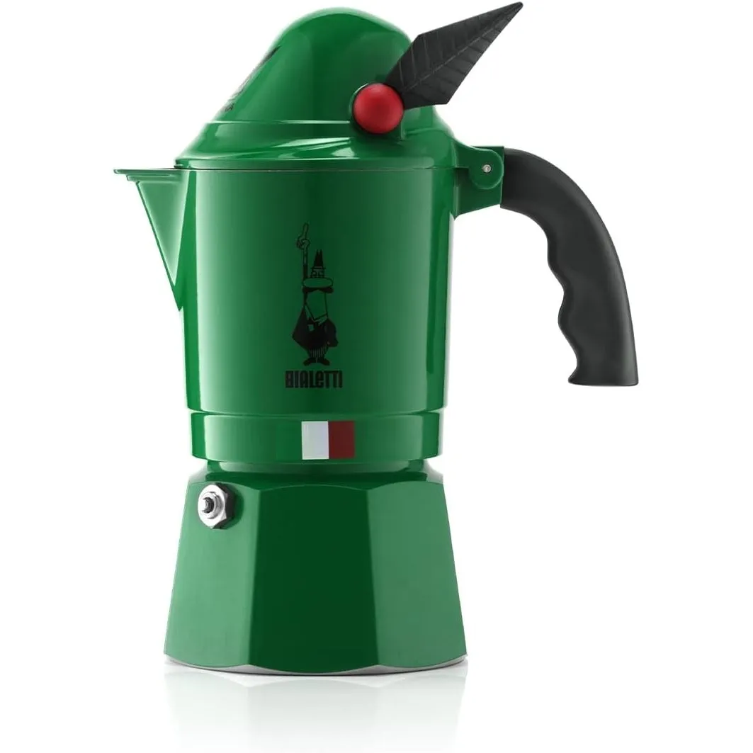 Bialetti - Express Alpina: Ikonische Espressomaschine für die Herdplatte, Moka-Kanne für 3 Tassen (130 ml), Aluminium, …