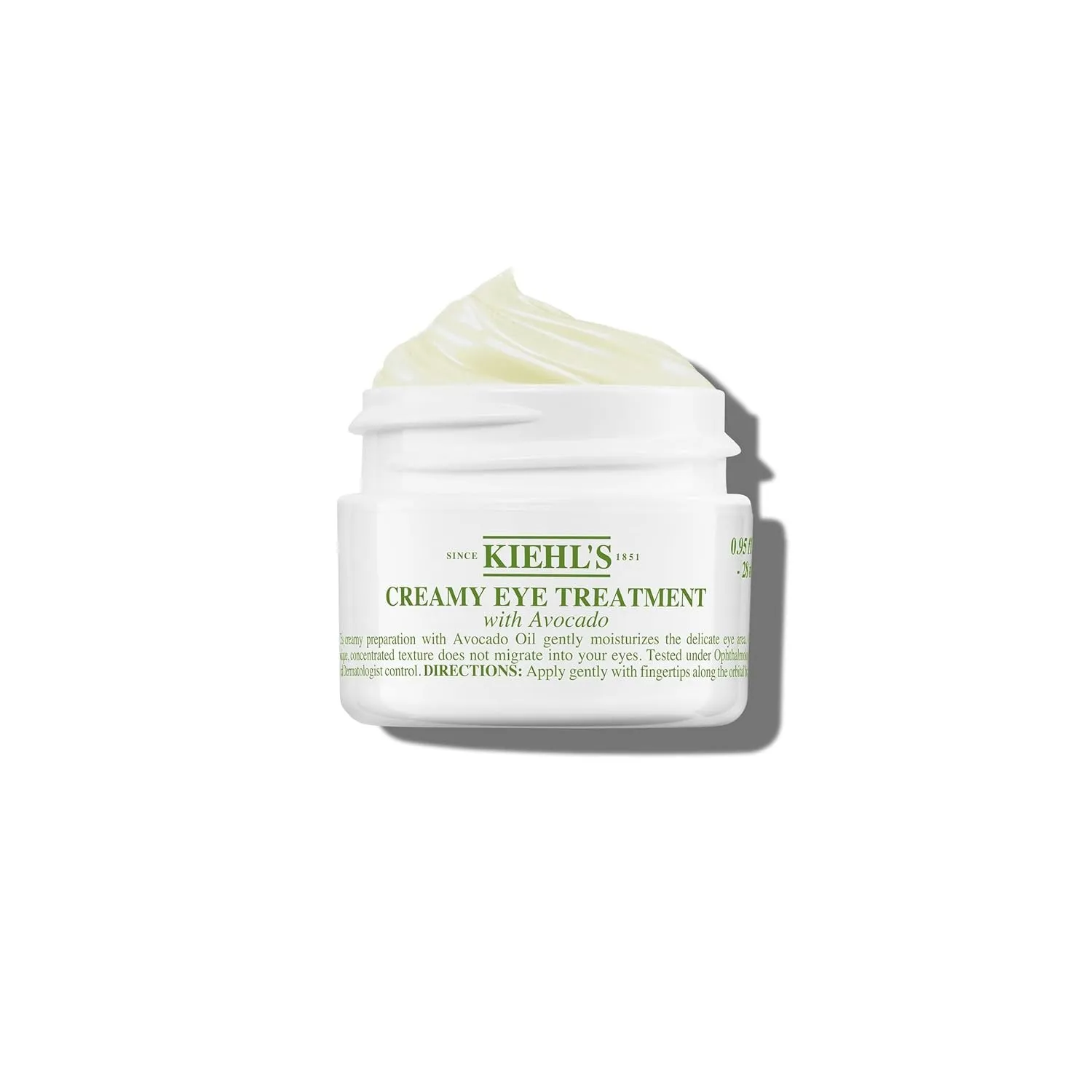 KIEHL'S Creamy Eye Treatment with Avocado, 28 ml, feuchtigkeitsspendende Avocado-Augencreme, Augenpflege für normale un…