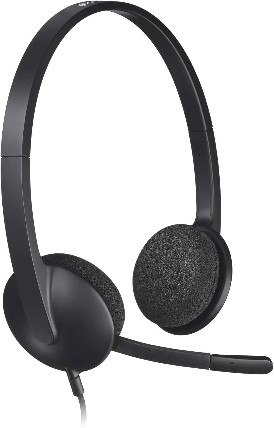 Logitech H340 Kopfhörer mit Mikrofon, Stereo-Headset, Verstellbares Mikrofon mit Rauschunterdrückung, Schwenkbare Ohrpo…