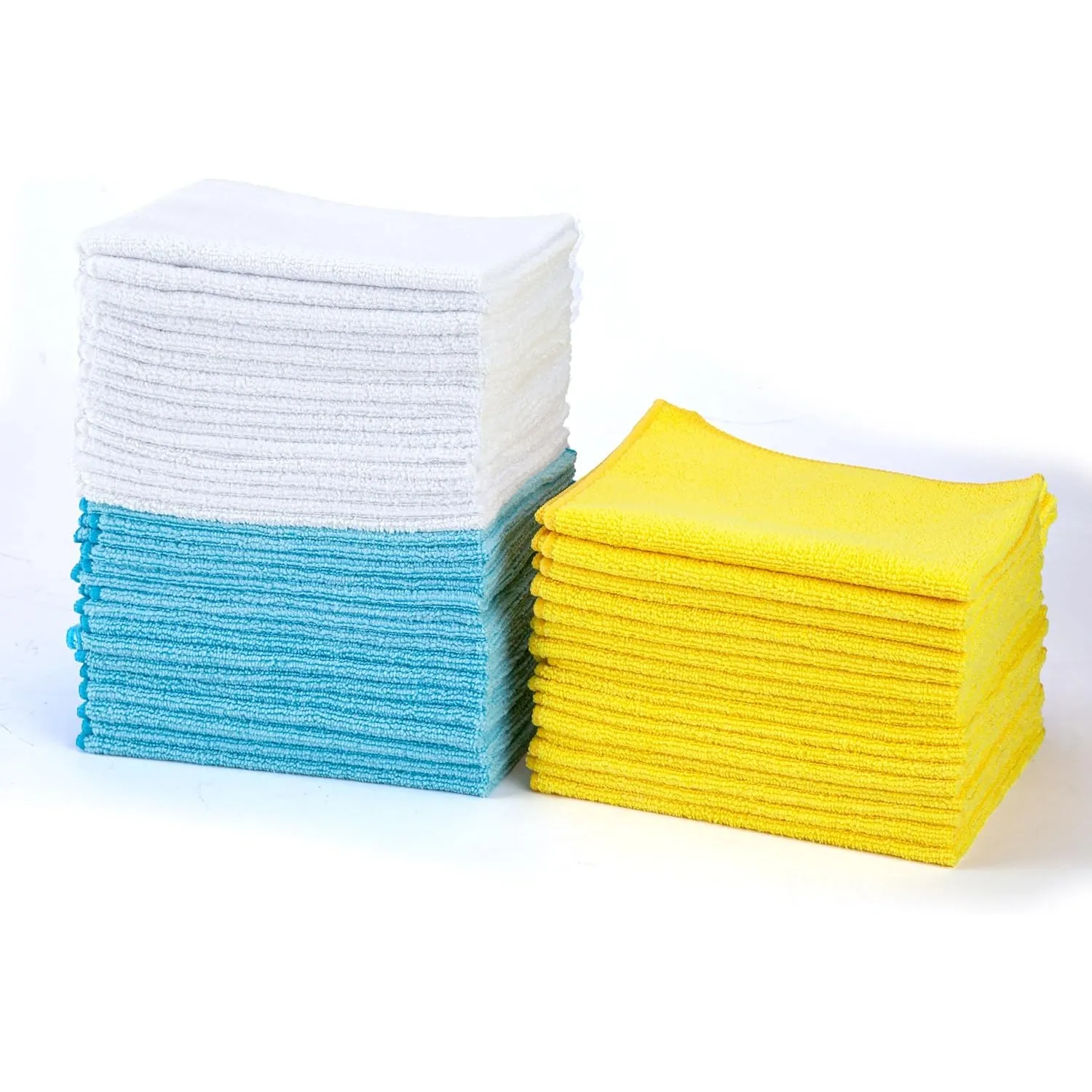 Amazon Basics Mikrofaser Reinigungstuch, 30.5 x 40.6 cm, 48 Stück, Mehrfarbig