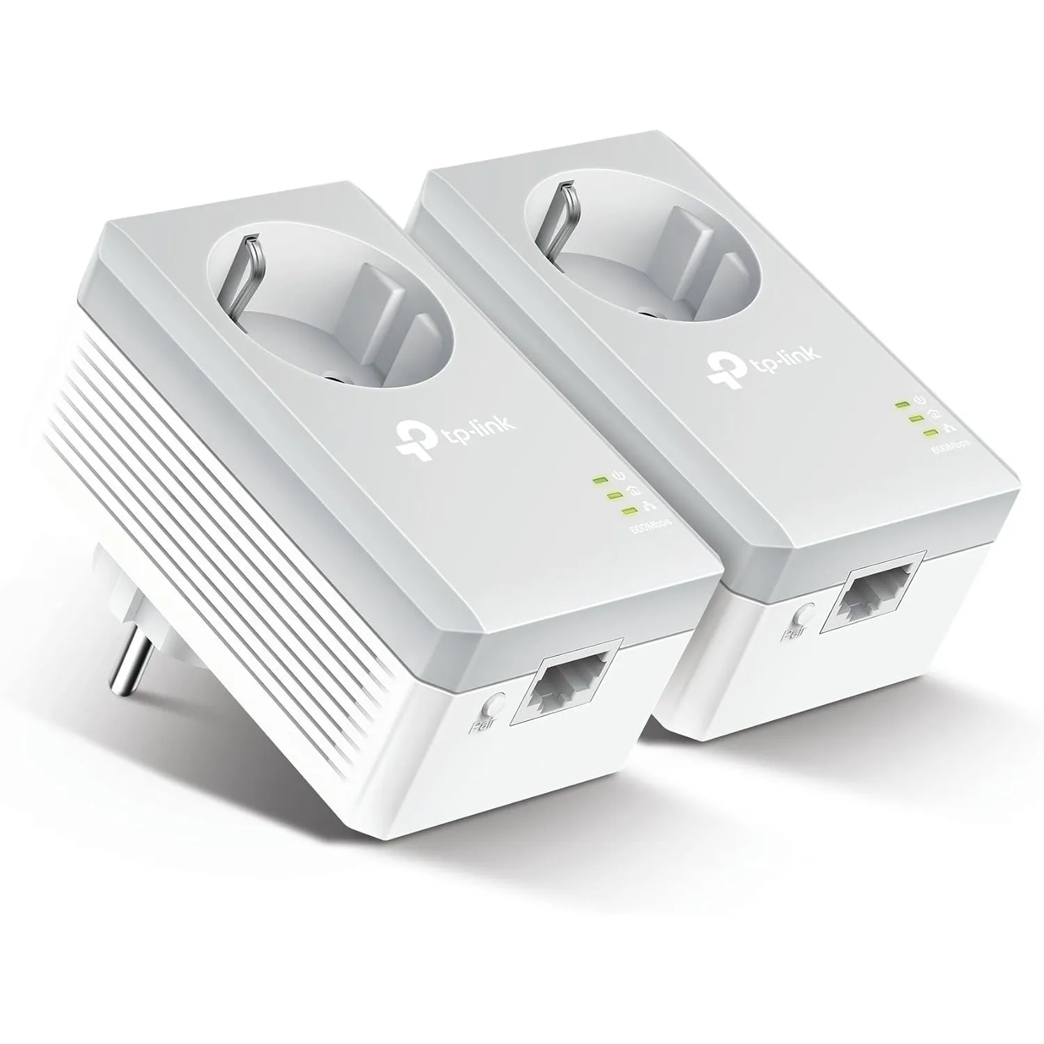 TP-Link Powerline Adapter Set TL-PA4010P KIT(600Mbit/s, mit Steckdose, 100Mbit/s-Ethernet-LAN, Kompatibel mit allen Hom…