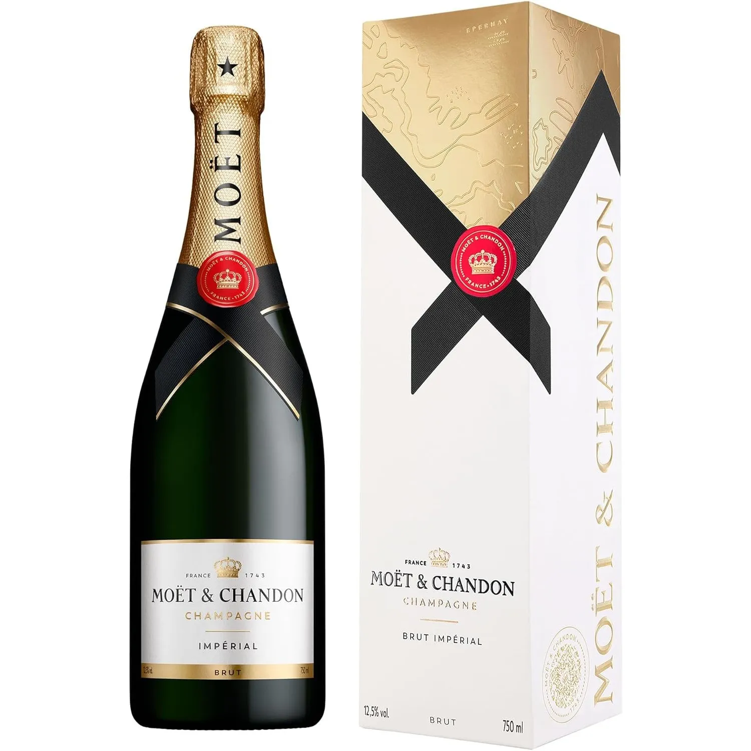 Moët & Chandon Impérial Brut Champagner, 75cl, in Geschenkbox | Ikone aus der Champagne | Elegant, frisch & fruchtig | …