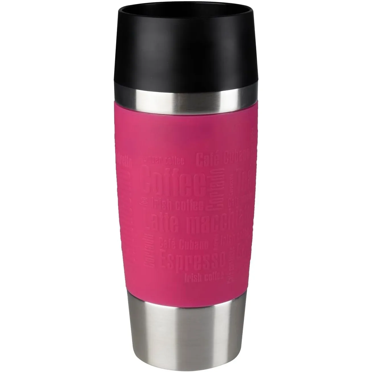 Emsa Travel Mug Classic Thermobecher, 360 ml, Isolierbecher hält 4h heiß, 8h kalt, 100 Prozent dicht, auslaufsicher, Qu…
