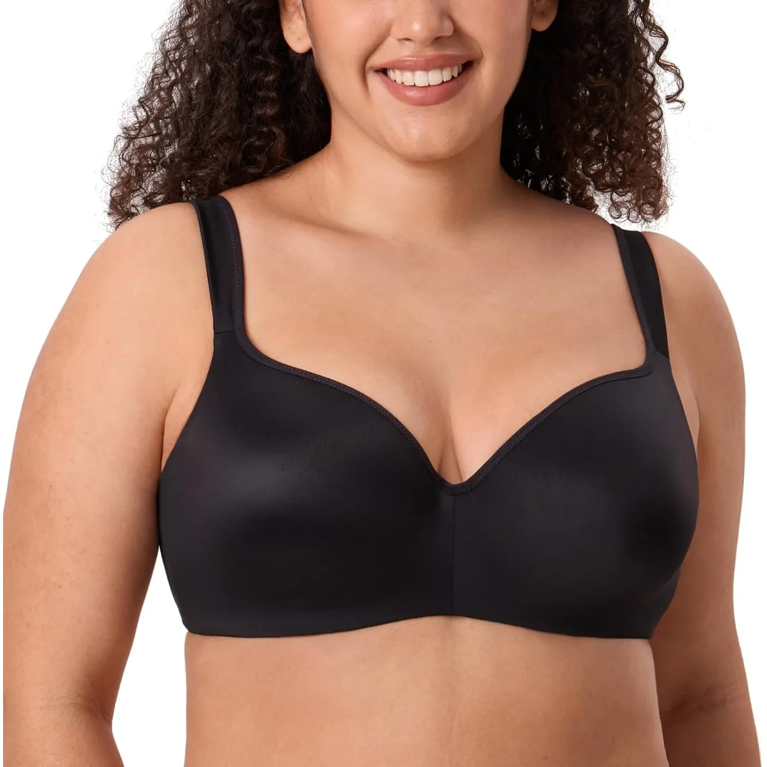 DELIMIRA Damen T-Shirt BH mit Bügel Nahtloser