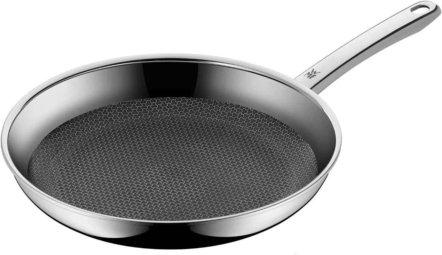 WMF Profi Resist Bratpfanne 28 cm – Edelstahl-Pfanne mit kratzfester Wabenstruktur und Antihaftbeschichtung, induktions…