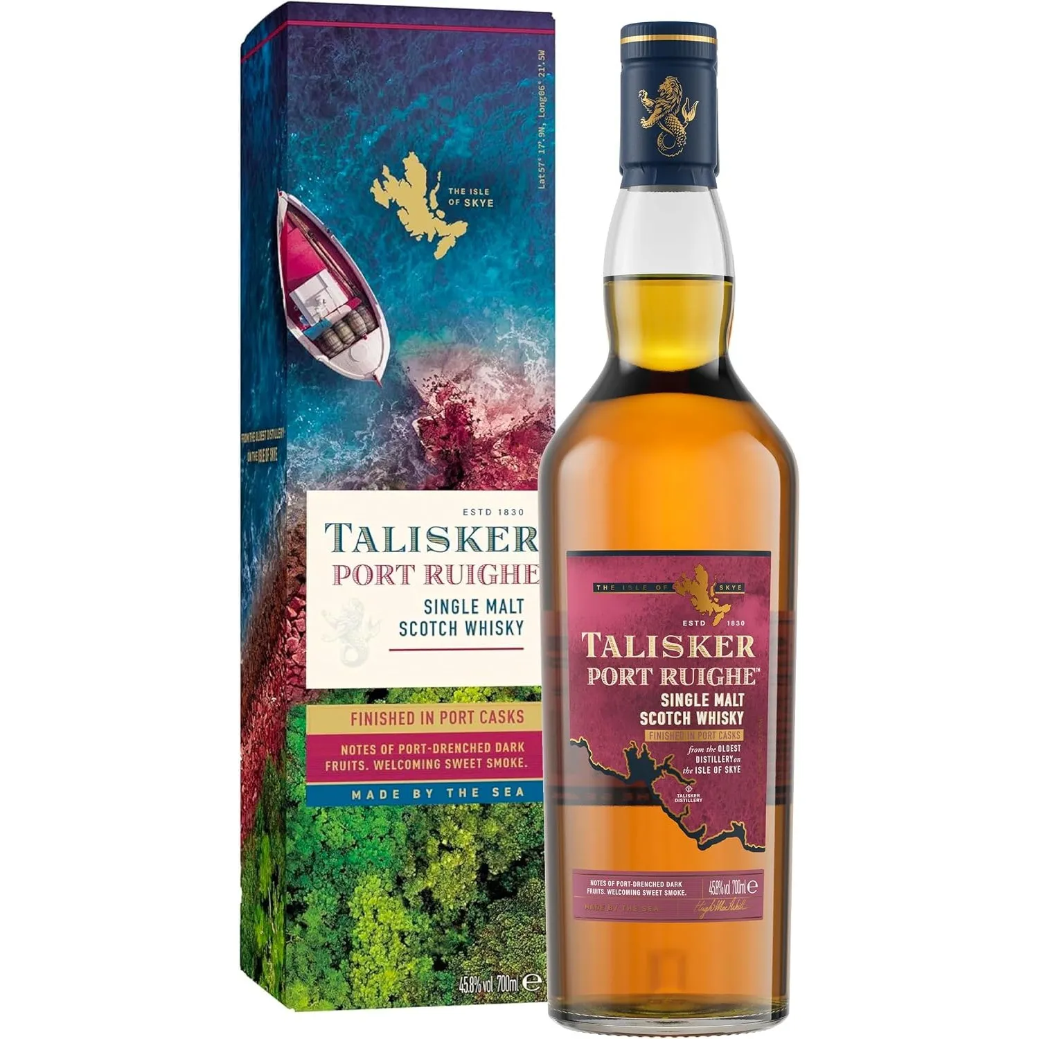 Talisker Port Ruighe, Single Malt Scotch Whisky, 45.8 % Vol., 700 ml