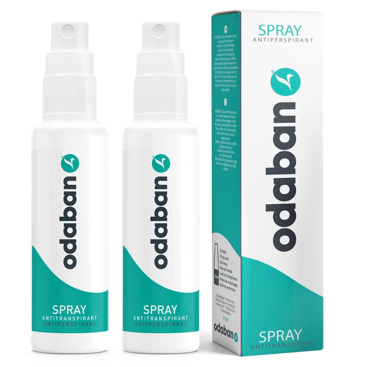 Odaban Antitranspirant Deodorant Spray 2 x 30 ml