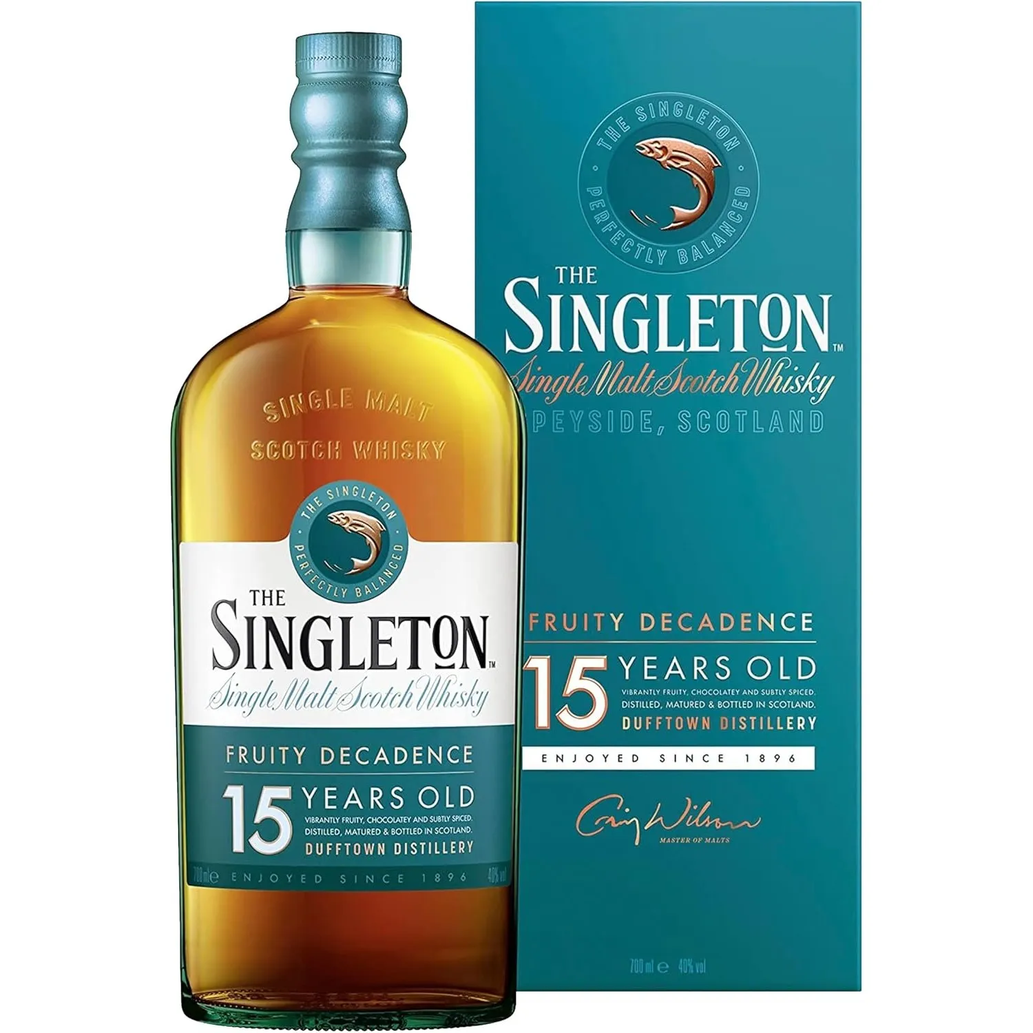 The Singleton of Dufftown 15 Jahre Speyside Single Malt Scotch Whisky, Pur, auf Eis oder im Cocktail, handgefertigt in …