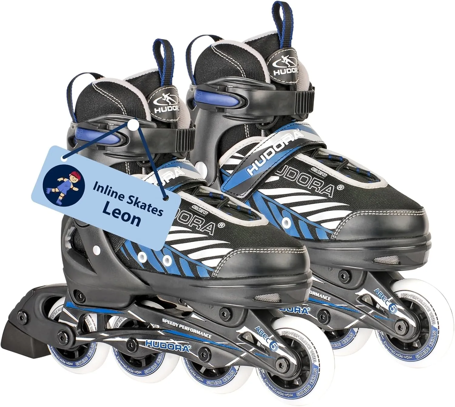 HUDORA Inline Skates Mia/Leon - Inliner für Kinder/Jugendliche & Erwachsene in versch. Größen & Farben - Roller Skates …