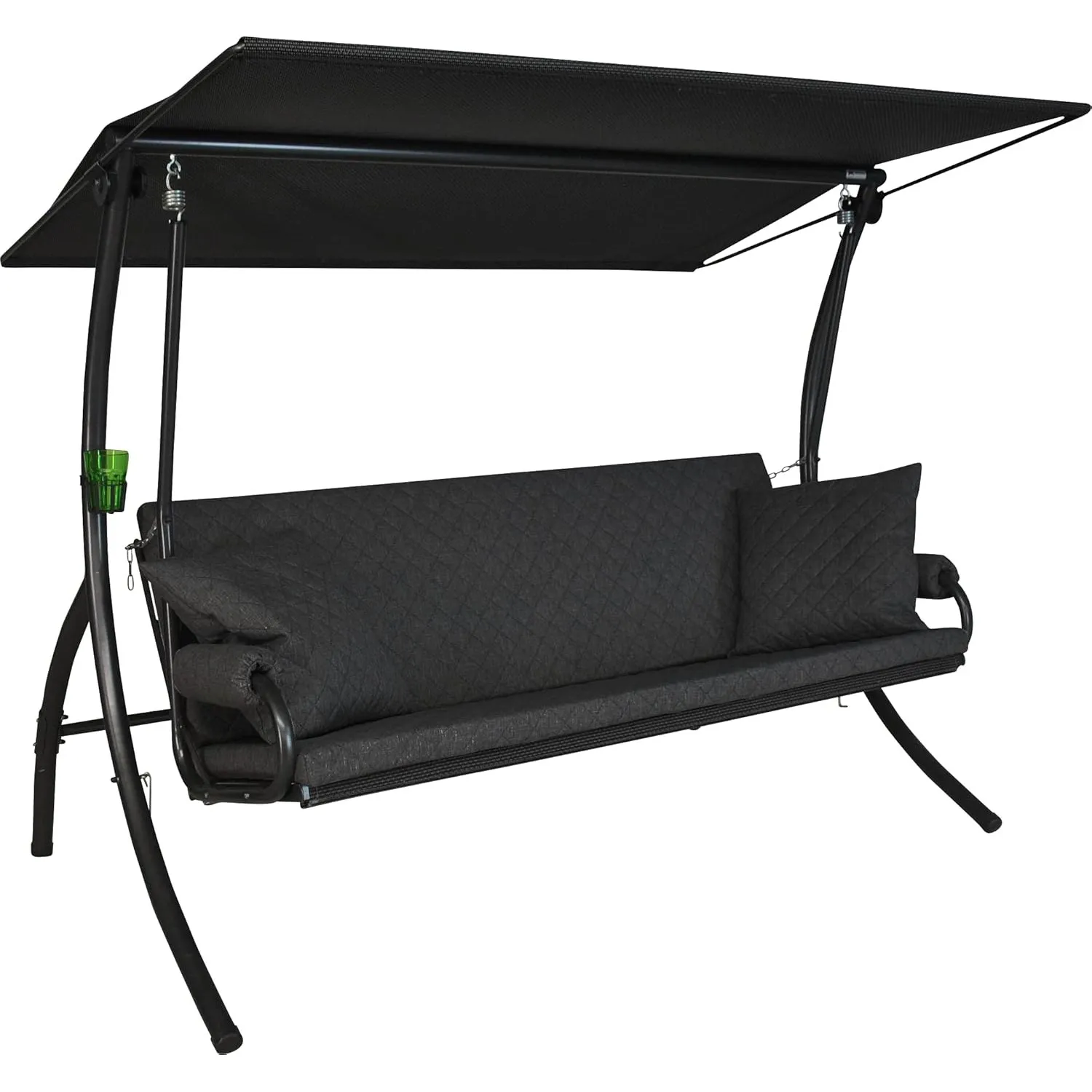 ANGERER Hollywoodschaukel Elegance Joy dunkelgrau | Gartenschaukel Made in Germany, Schaukel zum Sitzen, Liegen und Ent…