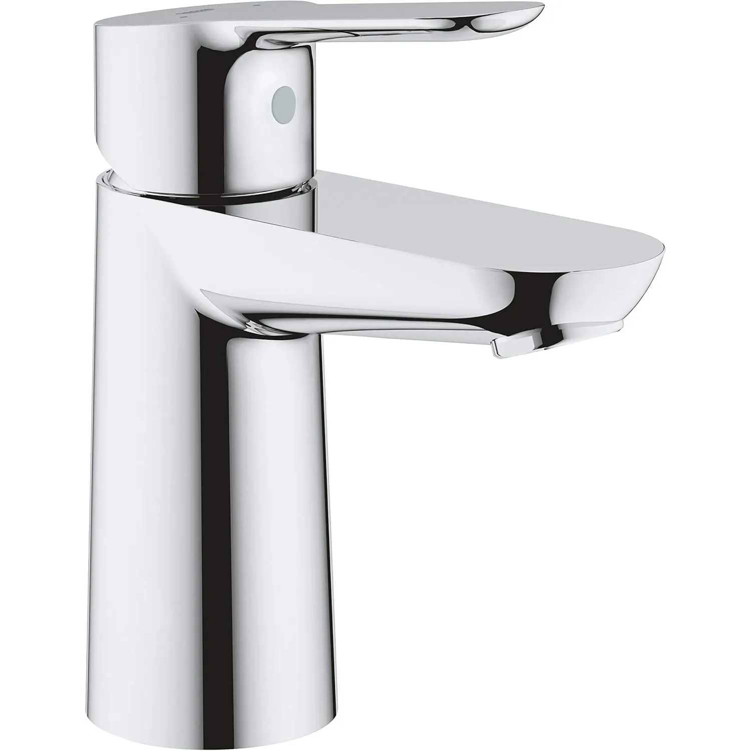 GROHE BauEdge, Waschtischarmatur, wassersparend (Wasserhahn für das Bad, 15cm hoch, mit Keramikkartusche, einfache Inst…