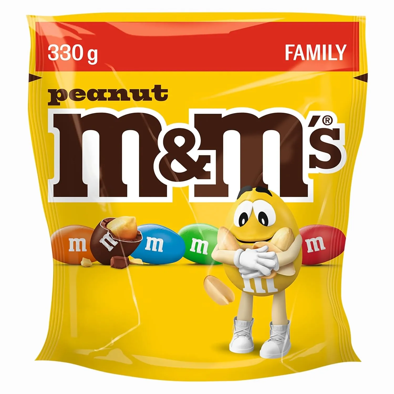 M&M'S Peanut Schokolinsen Erdnuss, Schokolade Beutel Halloween 330g