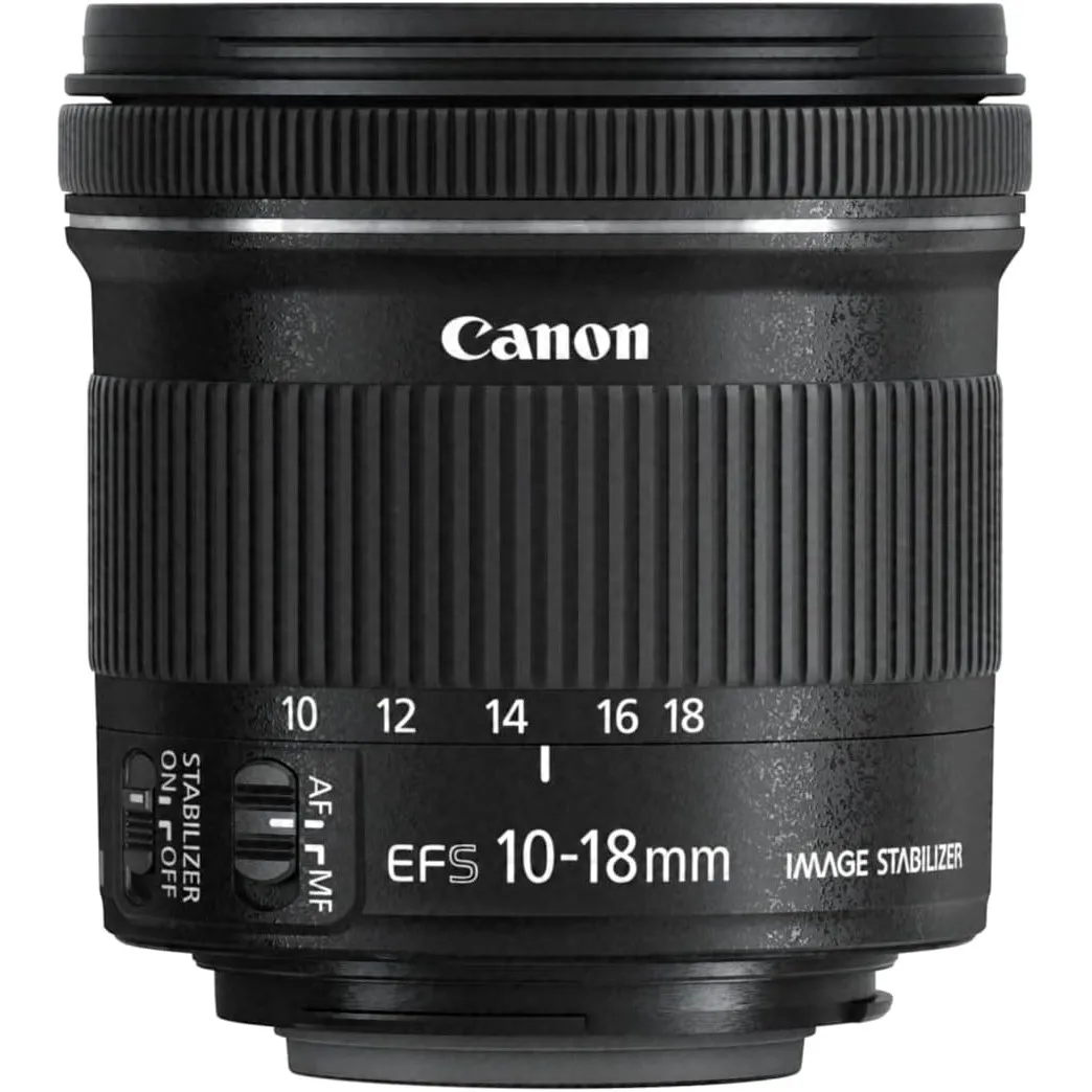 Canon EF-S 10-18mm F4.5-5.6 IS STM Ultraweitwinkel Objektiv (67mm Filtergewinde) schwarz