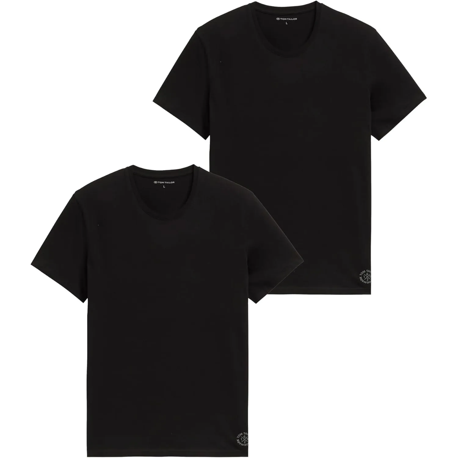 Tom Tailor Herren Doppelpack Crewneck T-Shirt