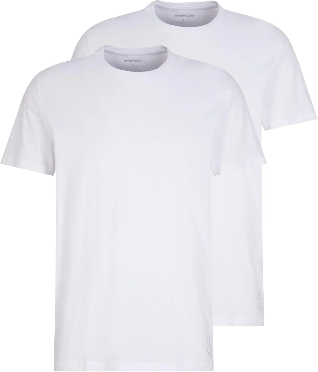Tom Tailor Herren Doppelpack Crewneck T-Shirt