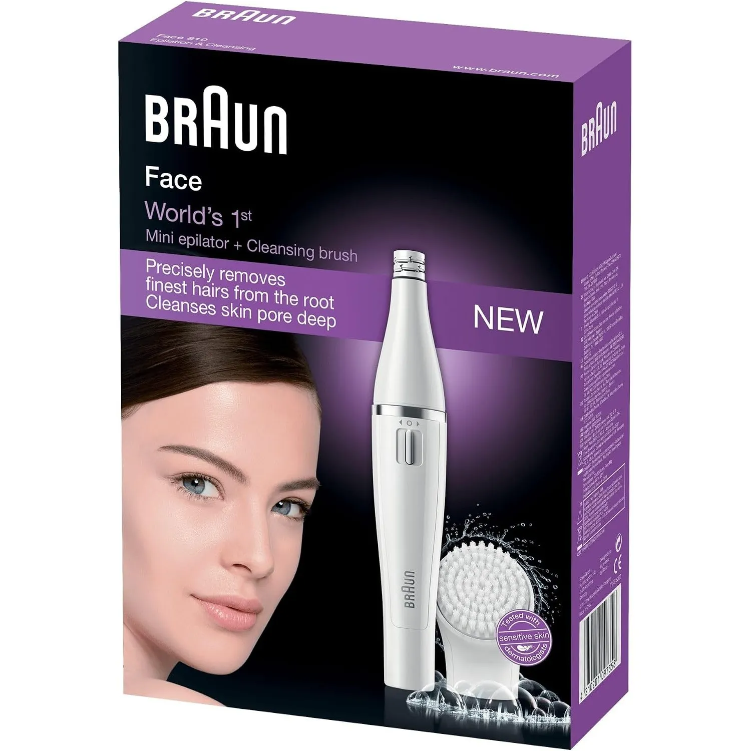 Braun FaceSpa Gesichtsepilierer Damen, Damenbart Entferner, Gesichtsreinigungsbürste, Haarentfernung und Reinigung, Was…