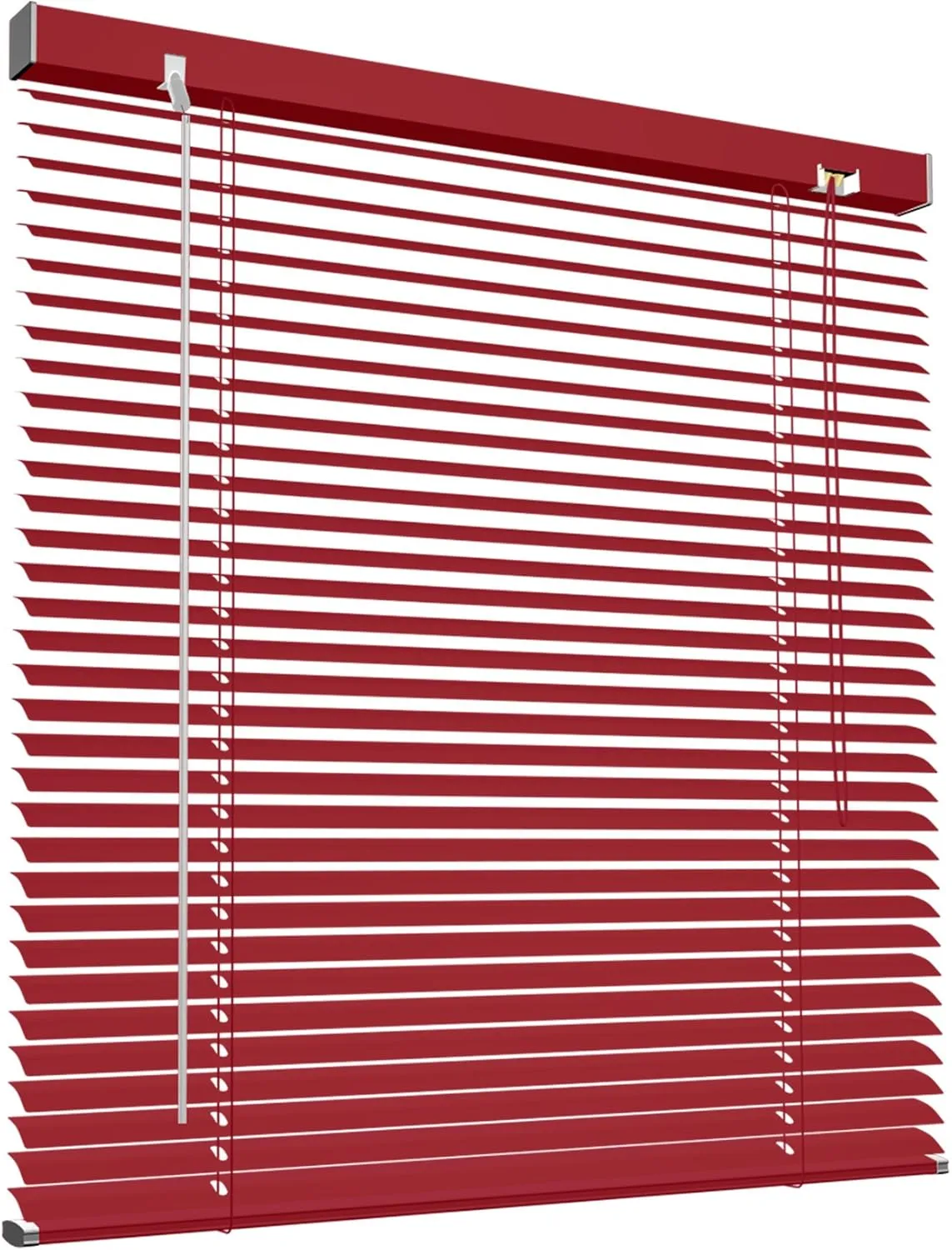 Victoria M. Aluminium Jalousie 120 x 220 cm, weinrot, Jalousie ohne Bohren, inkl. Klemmclips