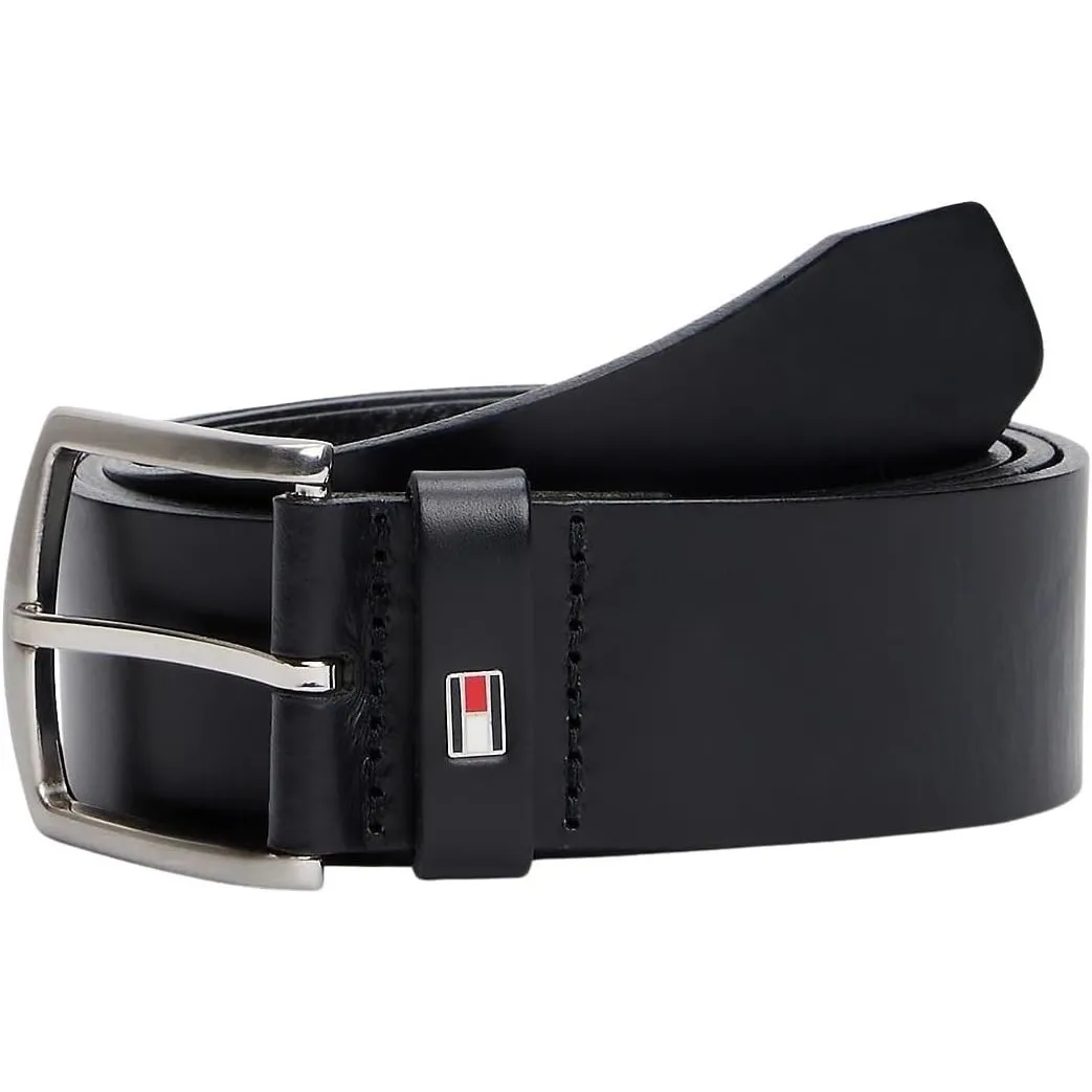 Tommy Hilfiger Ledergürtel NEW DENTON 4 cm breit dunkelbraun